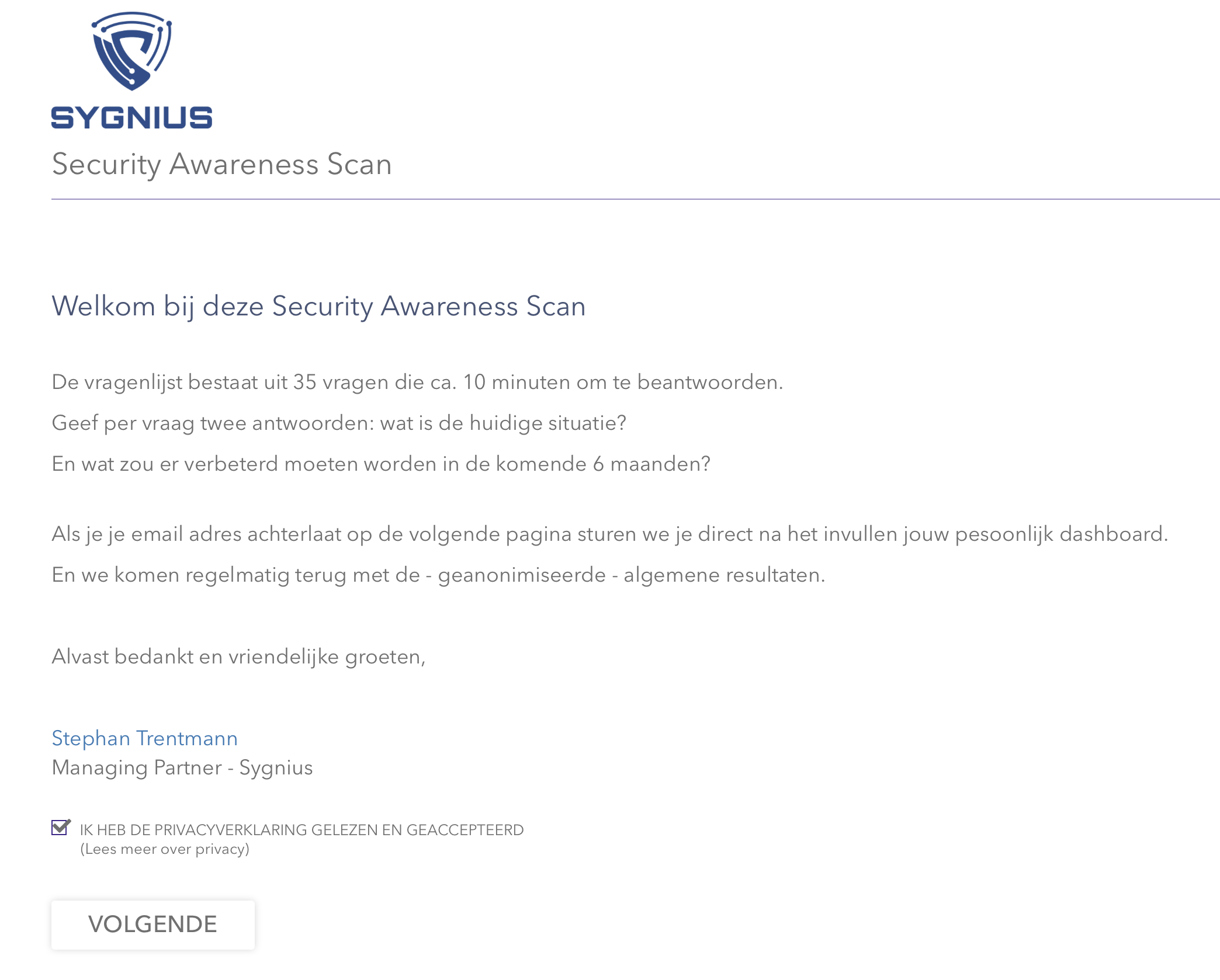Awareness Scan – Sygnius